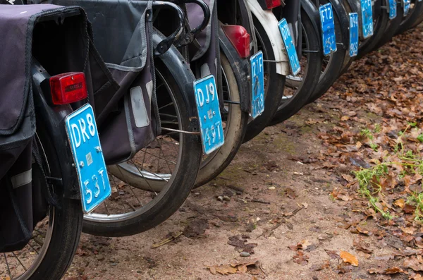 Nummerplaten van bromfietsen — Stockfoto