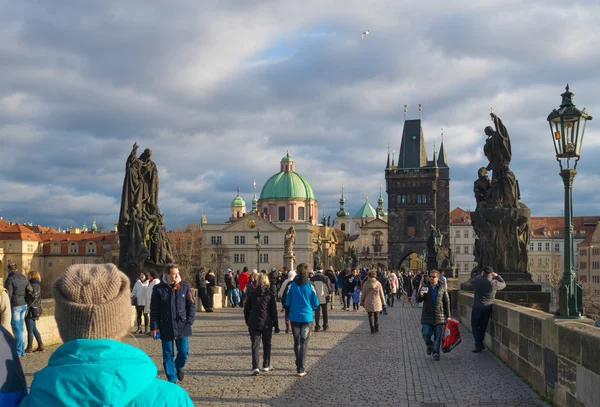 Charles bridge in prague — Stock Photo, Image