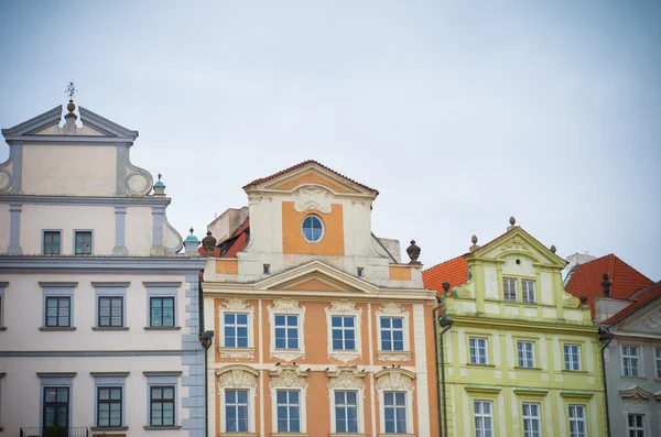 Barokowe domy w Pradze — Zdjęcie stockowe