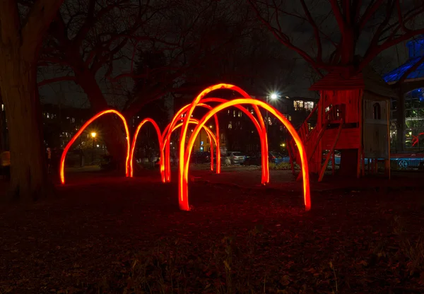 Light festival in amsterdam — Stock Photo, Image