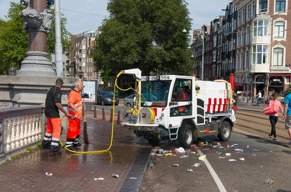 Amsterdam cleaning department — 图库照片