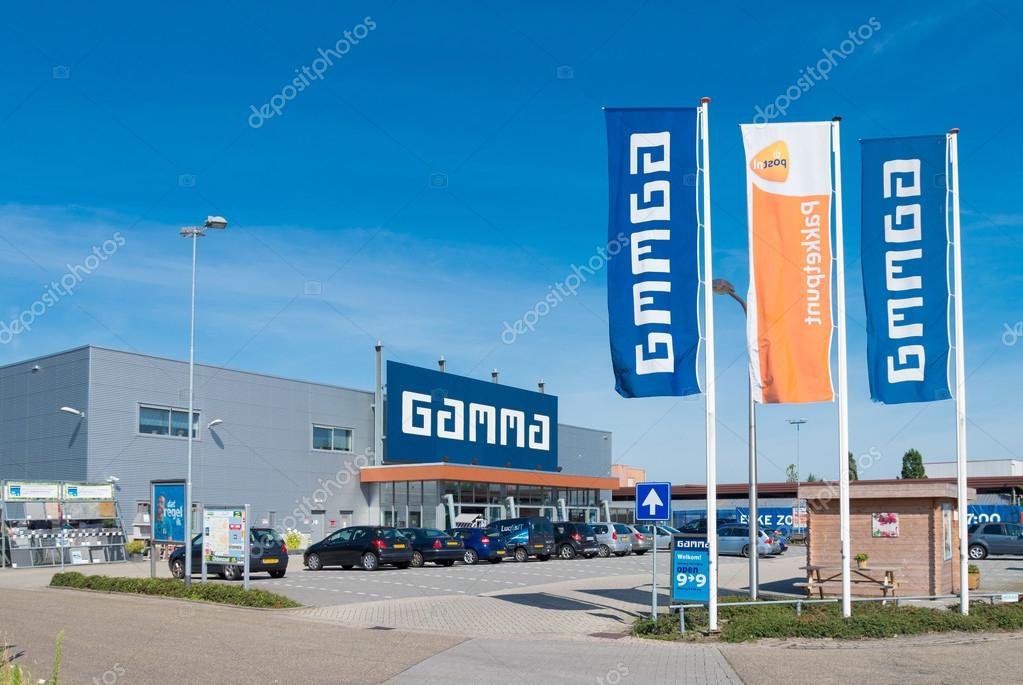 OLDENZAAL, NETHERLANDS - AUGUST 1, 2015: Exterior of the GAMMA do-it-yourself market. The first Gamma DIY store opened its doors on May 11, 1971 in Breda.