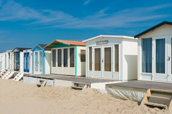 Badehäuser am Strand — Stockfoto