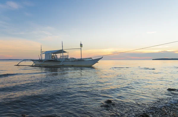 Barca outrigger in filippine — Foto Stock