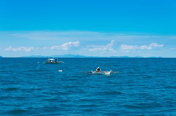 Fishermen on sea — Stock Photo, Image