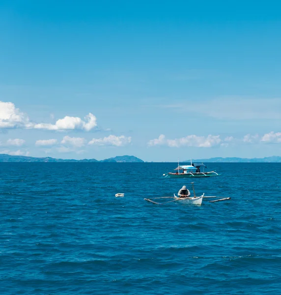 Fishermen on sea — Stock Photo, Image