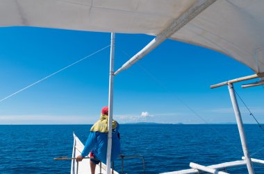 Balina gözcü teknede