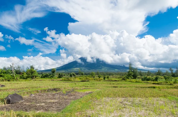 Sopka Mayon na Filipínách — Stock fotografie