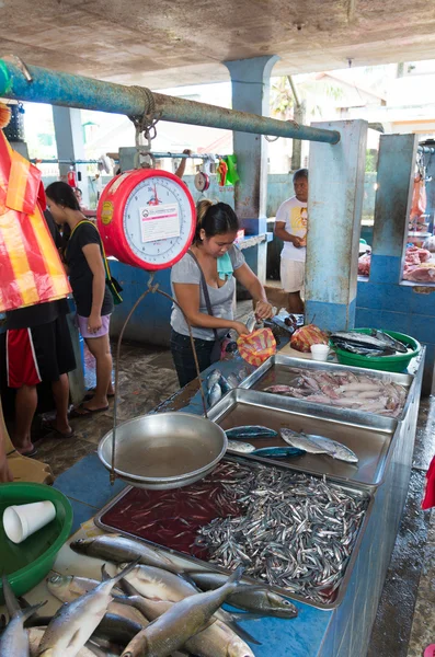 Fischmarkt in Asien — Stockfoto