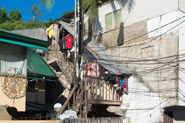 Filippinska shanty hus — Stockfoto