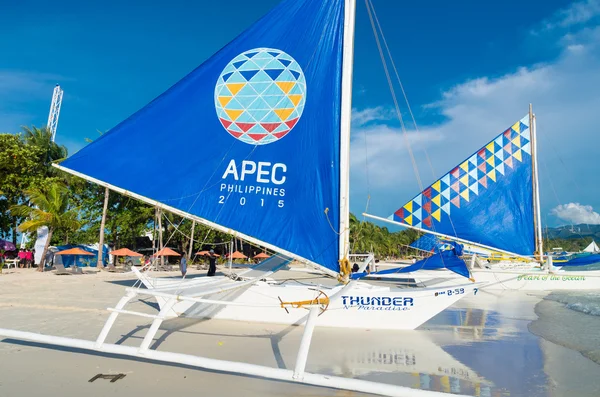 APEC filippine barca a vela — Foto Stock