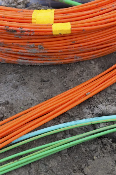 Câbles à fibres optiques — Photo