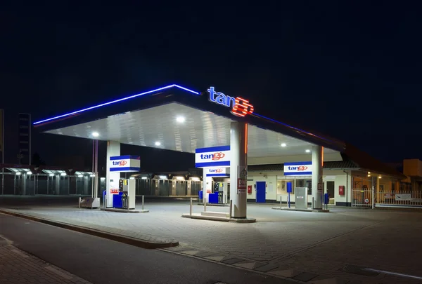 Gas station at night — Stock Photo, Image