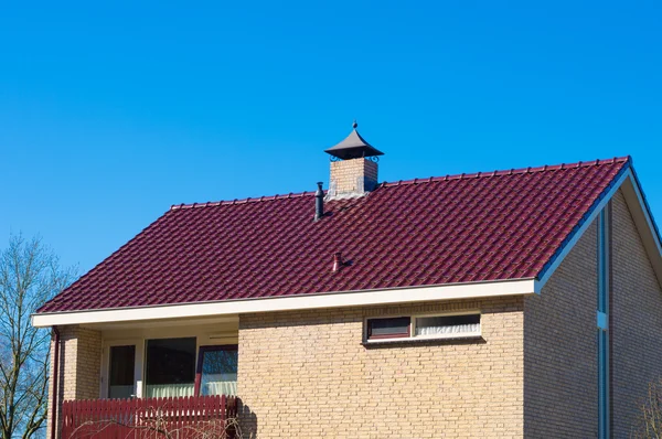 Roof top with red tiles — Stock Photo, Image