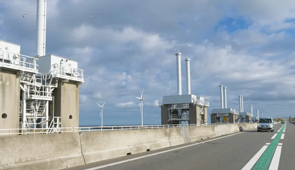 Protection against the sea in the netherlands — Stock Photo, Image