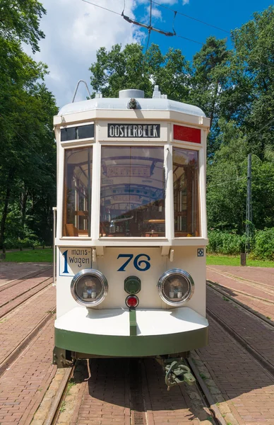 Vintage tram in the netherlands — Stock Photo, Image