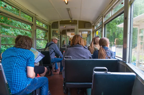 People in tram — Stock Photo, Image