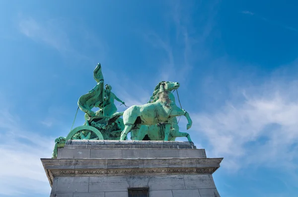 Häst statyn i Bryssel — Stockfoto