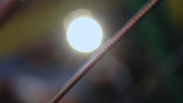 铜丝现代工厂铜电缆.铜电缆的生产 — 图库视频影像