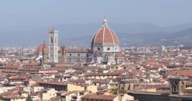 Floransa, şehir manzaralı. Santa Maria Del Fiore Katedrali Genel Planı