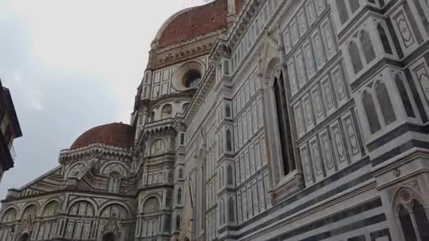 Cathedral of Santa Maria Del Del Fiore, Florence, Italy. Cathedral in Florence — Stock Video