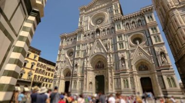 Giottos Campanile Florence, İtalya. Giottos Campanile. Floransa 'daki Katedral Duomo' nun Campanili.