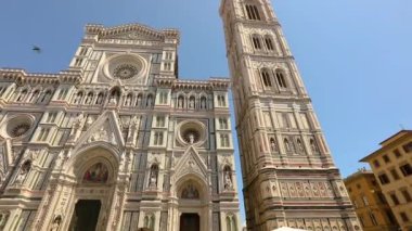 Giottos Campanile Florence, İtalya. Giottos Campanile. Floransa 'daki Katedral Duomo' nun Campanili.