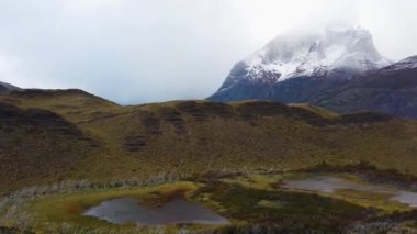 Torres del Paine Ulusal Parkı. Nordenskjold Gölü, Şili, Patagonya,