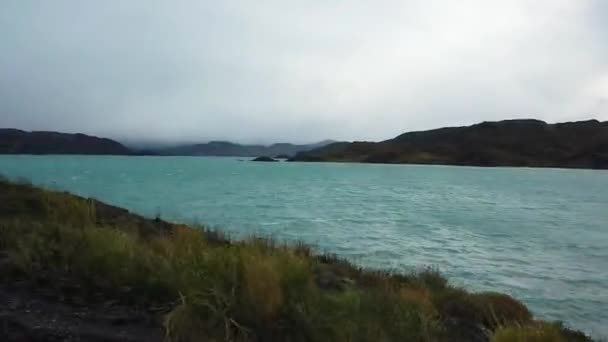 Parque Nacional Torres del Paine. Vista del Cerro Payne Grande y Torres del Paine — Vídeos de Stock