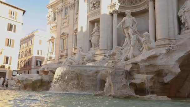 Palazzo Poly Włochy, Rzym. Fontanna di Trevi Włochy, Rzym — Wideo stockowe