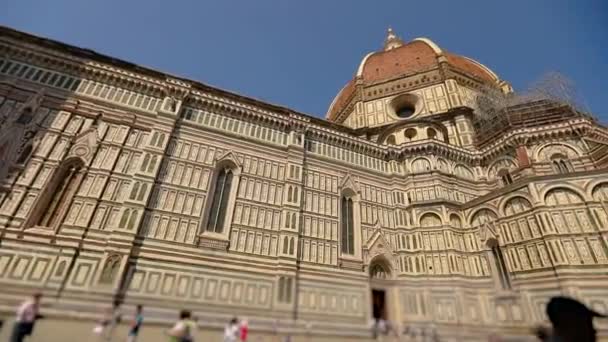 Katedralen i Florens. Katedralen Santa Maria Del Fiore, Florens, Italien. — Stockvideo