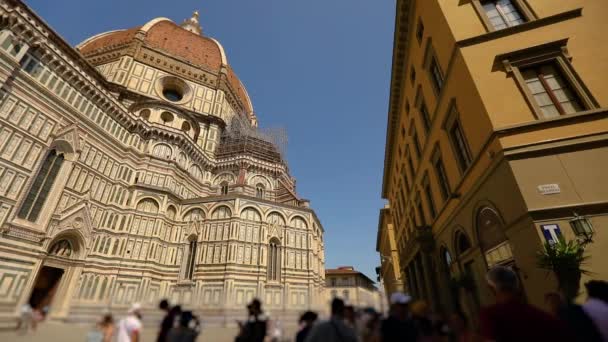 Catedral de Santa Maria Del Fiore, Florença, Itália. Catedral em Florença — Vídeo de Stock