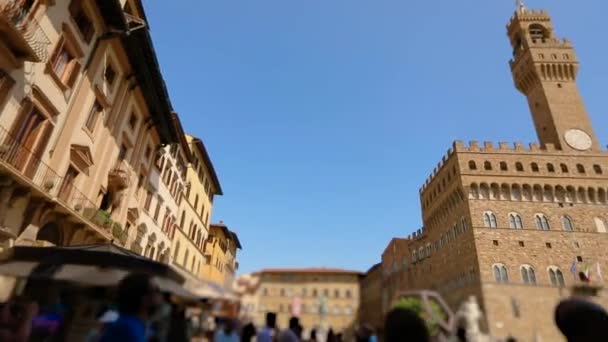 Palazzo Vecchio, municipio di Firenze. Firenze, Italia — Video Stock
