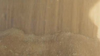 Tahıl, asansörde depolamak için kamyondan boşaltıldı.