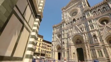 Giottos Campanile Florence, İtalya. Giottos Campanile. Floransa 'daki Katedral Duomo' nun Campanili.