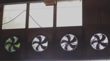 Üretimde havalandırma, endüstriyel tesislerde havalandırma için daha büyük hayranlar.