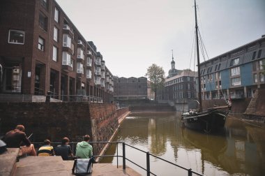 Düsseldorf, Almanya - 10 Mayıs 2010: Dusseldorf, Almanya 'da bir yerle ilgili ayrıntılar.