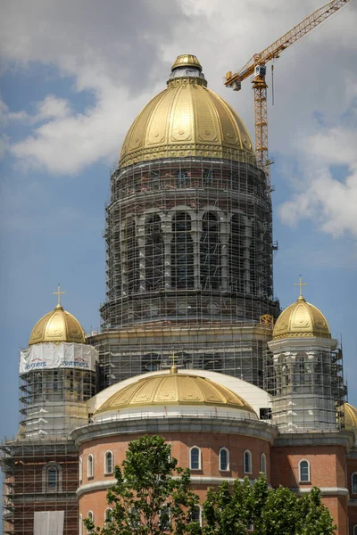 Boekarest Roemenië Juni 2021 Bouwplaats Van Catedrala Mantuirii Neamului Volksredding — Stockfoto