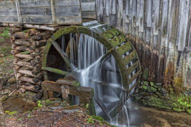 Grist değirmen su çarkı Cades Cove