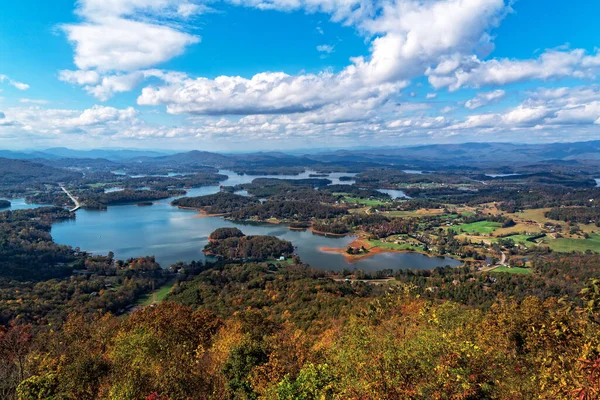 Vista Dalla Cima Della Bell Mountain Hiawassee Georgia — Foto Stock