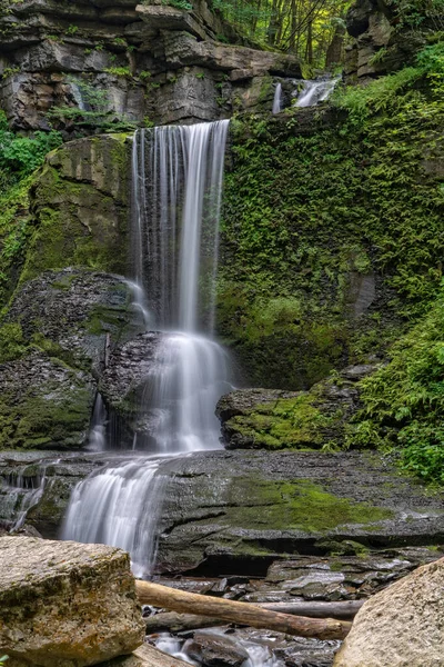 Cowshed Falls Fillmore Glen State Park Moravia — Stock Photo, Image