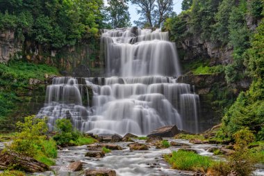 Chittenango Falls State Park In Cazenovia New York clipart