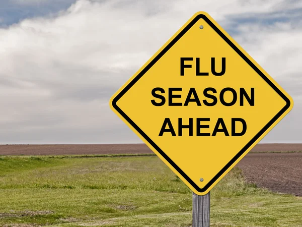 Precaución - Temporada de gripe por delante — Foto de Stock