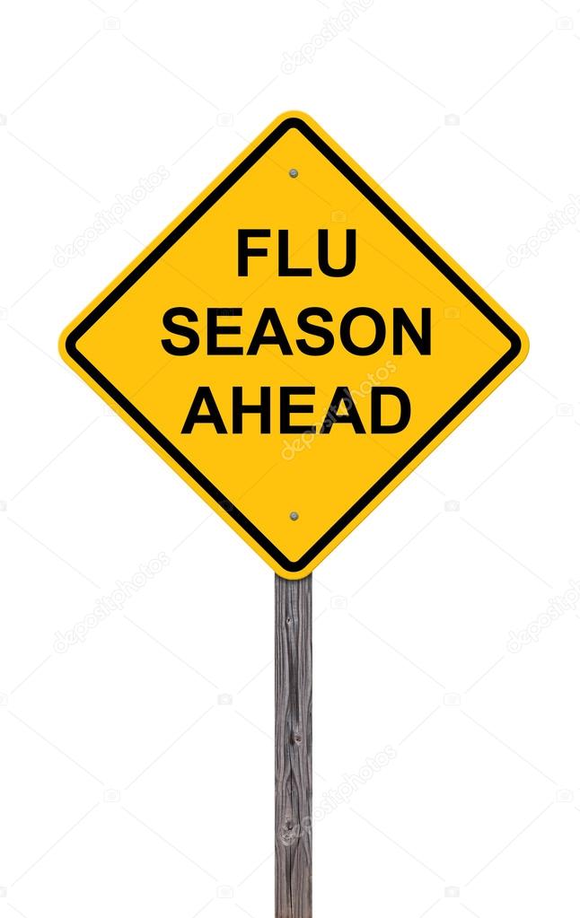 Caution Sign - Flu Season Ahead