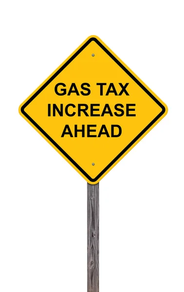 Warnsignal - Benzinsteuererhöhung steht bevor — Stockfoto