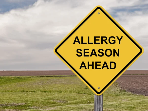 Let op - seizoen van de allergie vooruit — Stockfoto