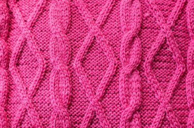 El örgüsü pembe yün süveter arka plan