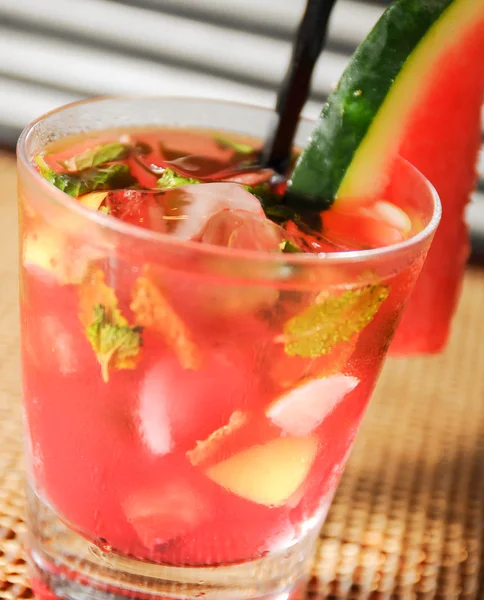 Watermelon Mojito close-up — Stock Photo, Image