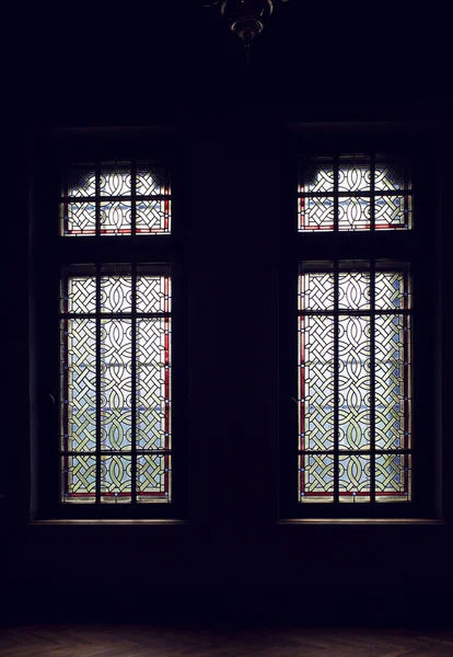 Vitray Windows Cantacuzino kale, Prahova İlçesi, Romanya