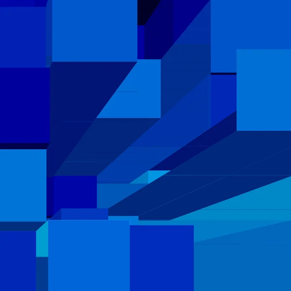 Blue abstract cube background — Stock Photo, Image